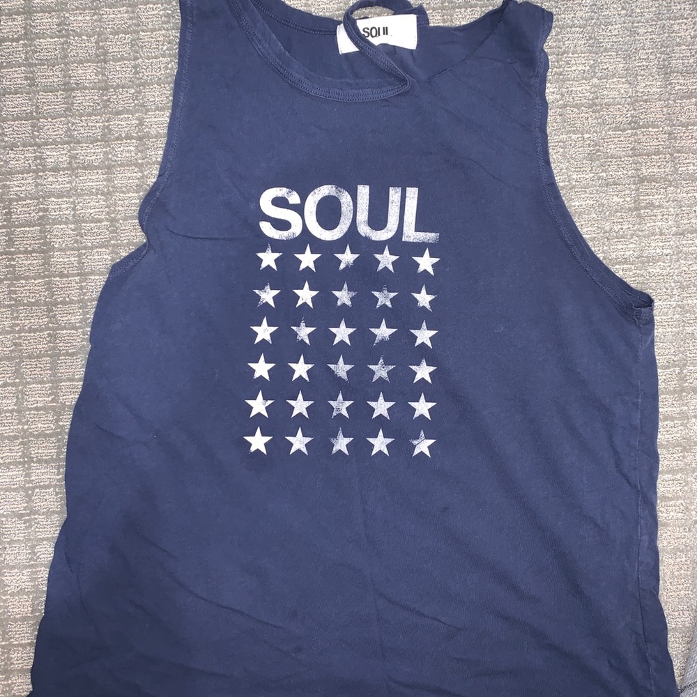 Soul cycle cotton tank top